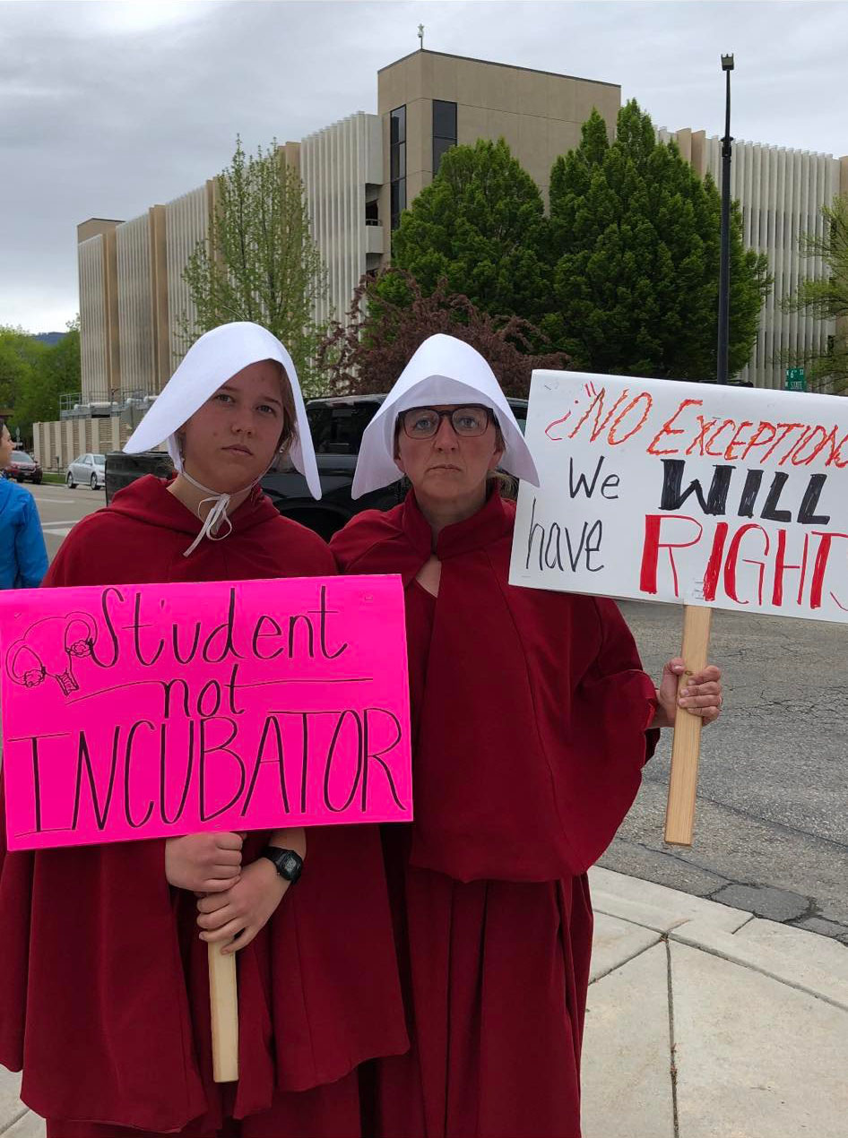 Idaho handmaids protest Idaho handmaids protest